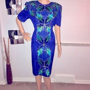 Vintage Robert Anthony Sequins & beaded dress